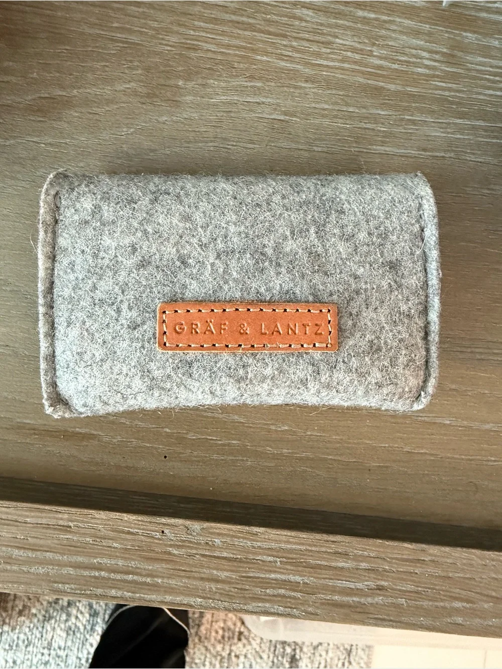 Graf & Lantz Wool Felt Card Holder Wallet/ID Pouch